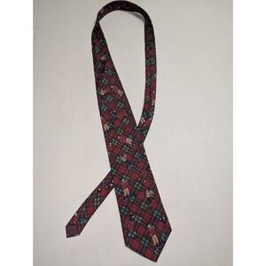Woodward Tie Golf Pattern 100% All Silk Wide Classic Tie Necktie